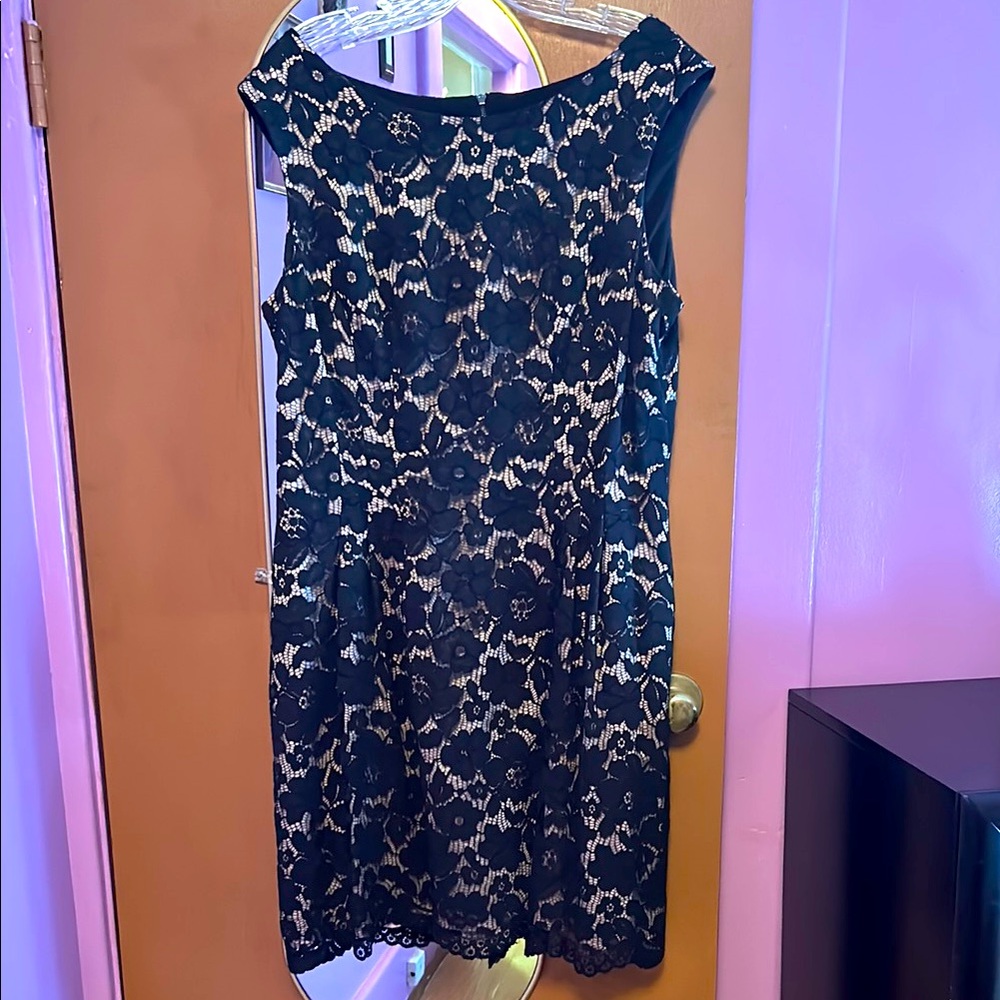 Vince Camuto Black Lace Dress